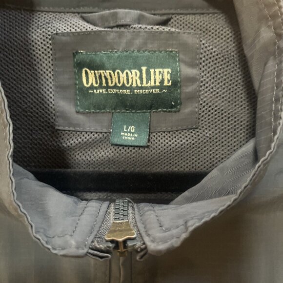 Outdoor Life Men's Water-Resistant Traveler Jacket Medium Green - Picture 6 of 11